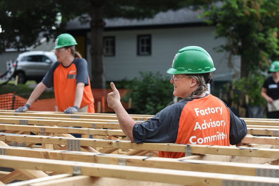habitat for humanity at worksite