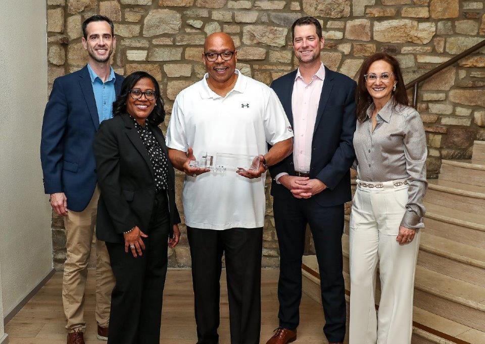 Mark w/Ryder Safety Committee – Tim McCarthy (Sr Safety Manager), Mauryo Jones (VP Safety, Health & Security), Mark Jones, Andrew Leavitt (Sr Director of FMS Safety), Leslie Veitia (Safety Project Manager)