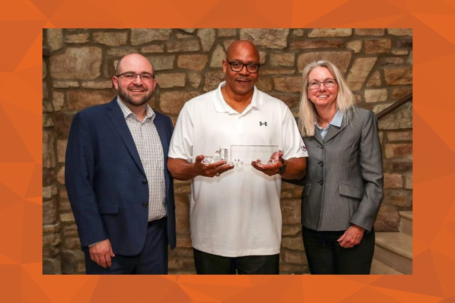 Pictured from left to right: Nate Heinze, manager of Andersen’s Sacramento Logistics Center, Mark Jones, Andersen fleet driver and Wendy Canchola, area sales manager