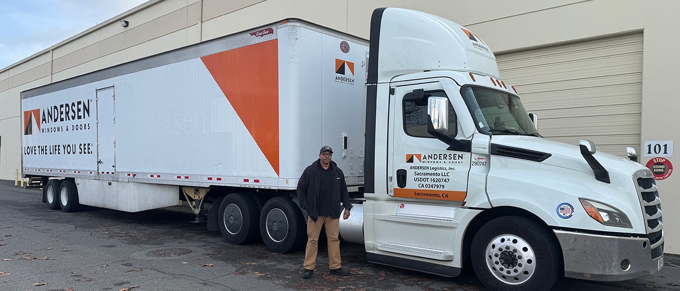 Mark Jones standing outside his truck