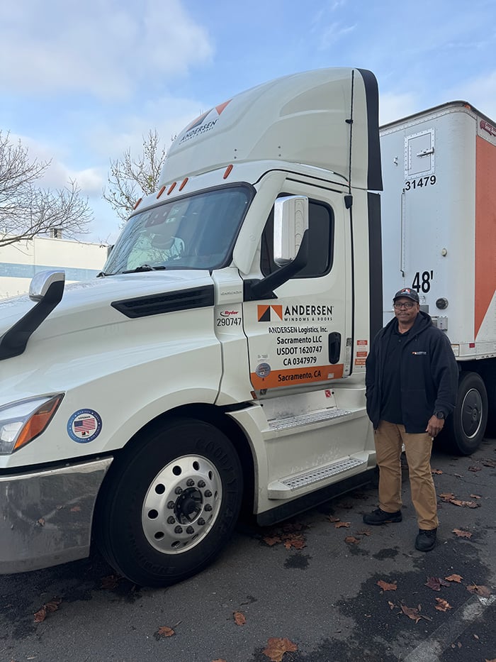 Mark Jones standing outside his truck