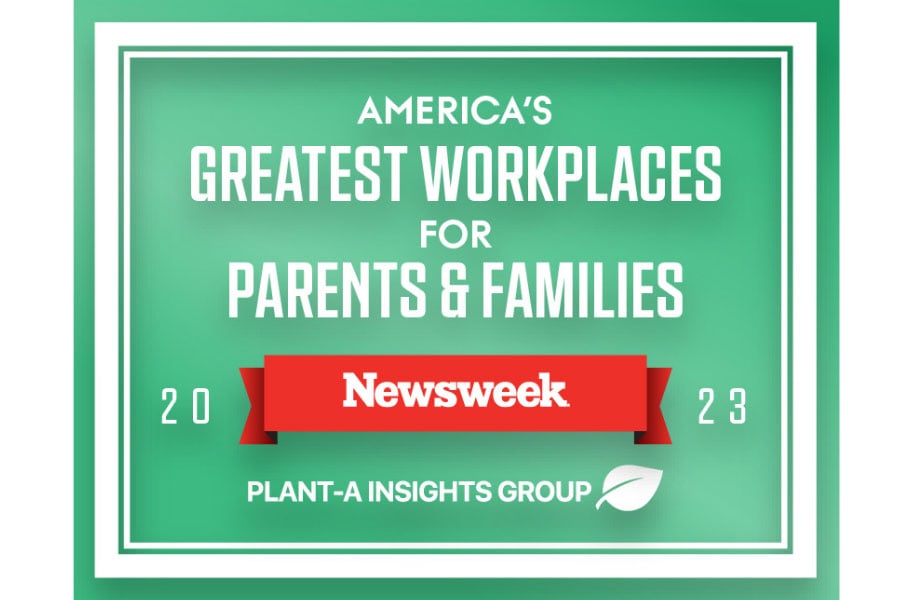 newsweek award image for greatest places to work for families