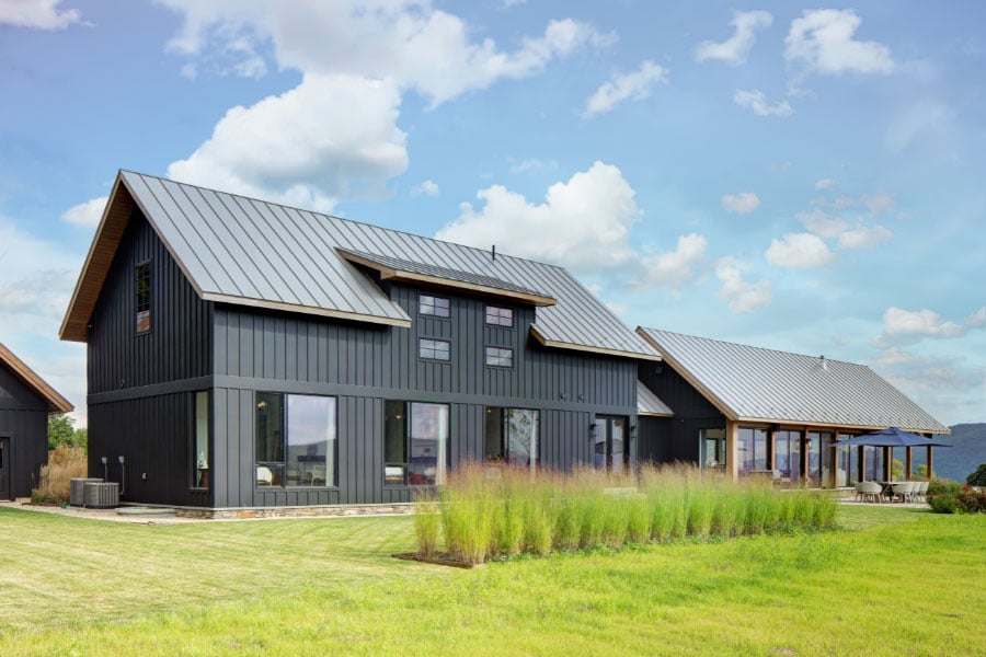 Country modern barn with 400 Series triple pane windows