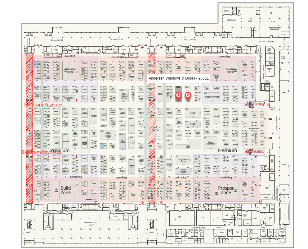 AIA 25 expo floor plan
