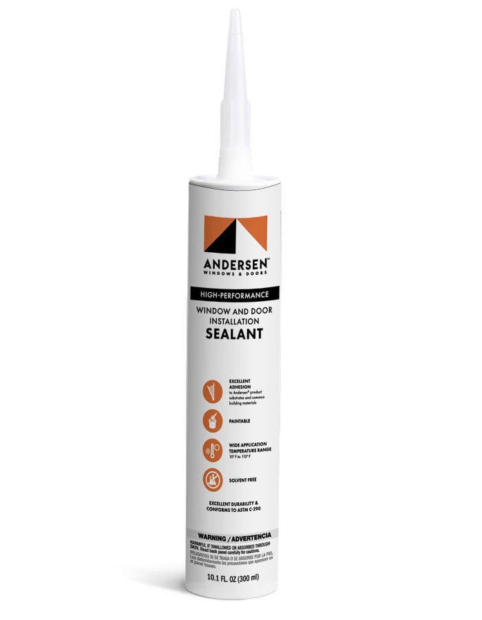 Images of the Andersen® sealant, which is offered in various tube sizes and is available for order through the Andersen Parts Store.