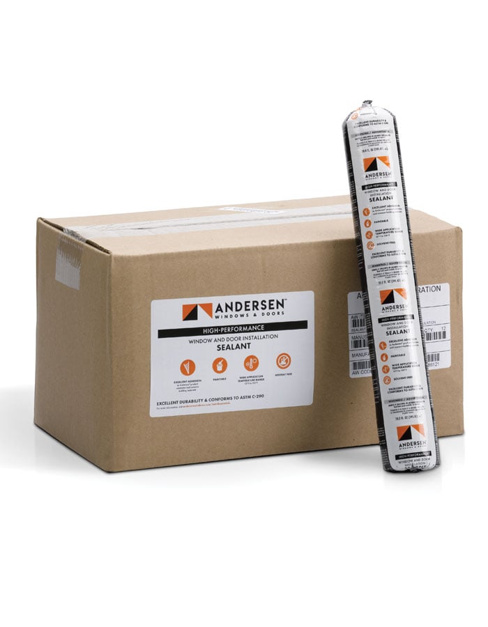 Images of the Andersen® sealant, which is offered in various tube sizes and is available for order through the Andersen Parts Store.