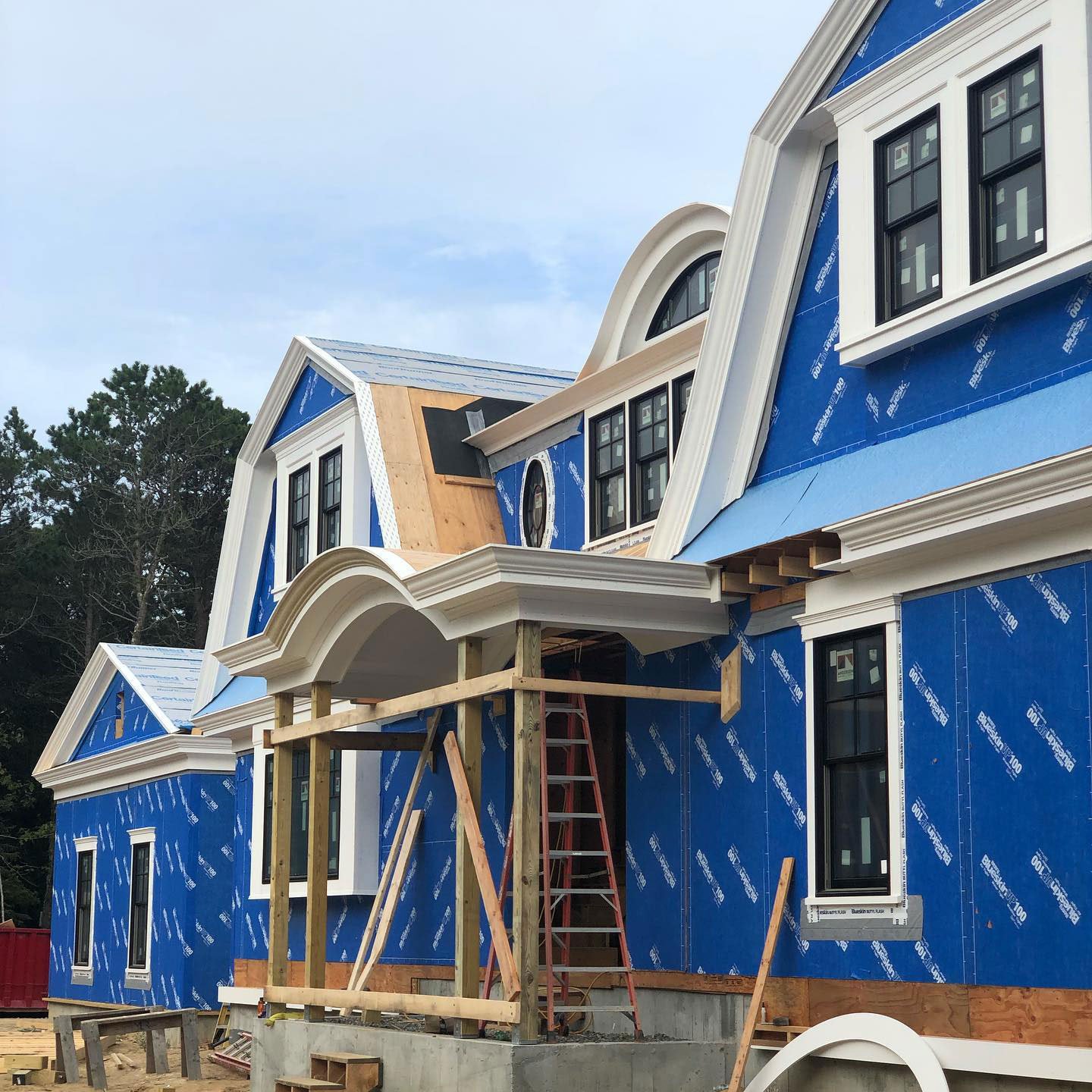 home with Henry Blueskin, an example of a self-adhered WRB