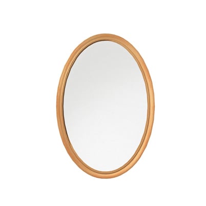 A rendering of a wood oval window.