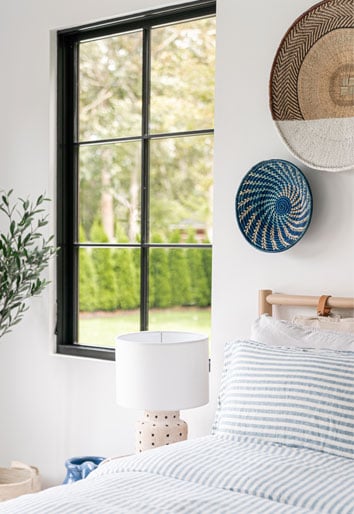 Will Taylor Bright Bazaar Mediterranean Design Style Bedroom Window Black