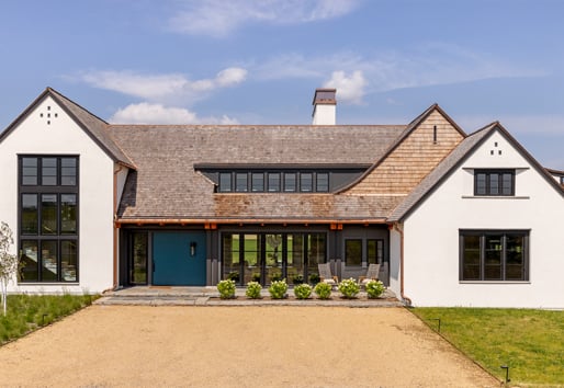 Traditional contemporary home set in a beautiful prairie 