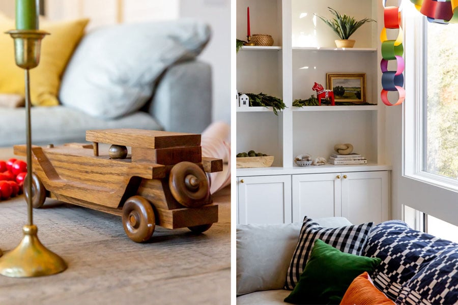 A professional stylist shares her tips on how to deck your halls without getting caught up in the holiday hubbub.