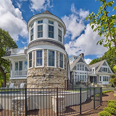 Rehoboth Beach Shingle Home Exterior Tower