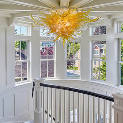 Rehoboth Beach Staircase Glass Sun Sculpture