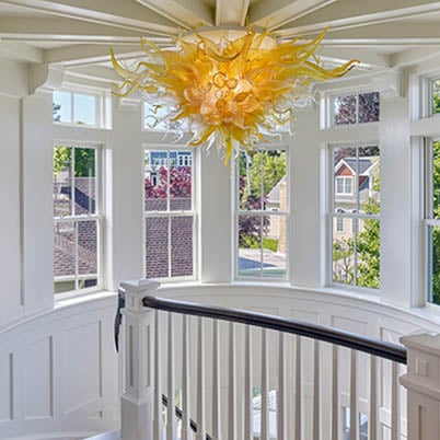 Rehoboth Beach Staircase Glass Sun Sculpture