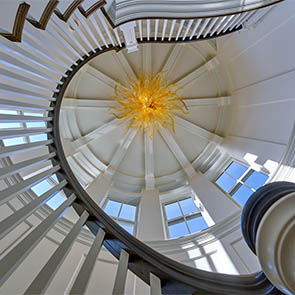 Rehoboth Beach Staircase Glass Sun Sculpture