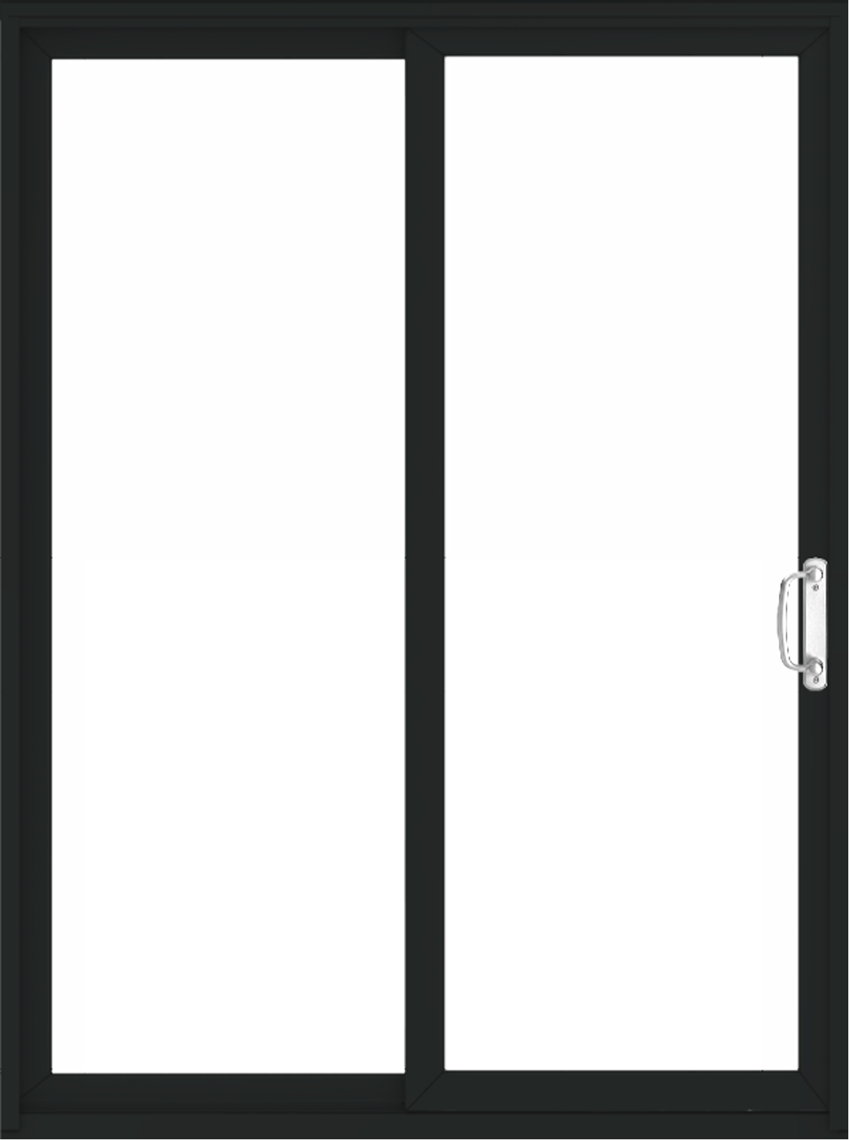 Permashield interior patio door in color black