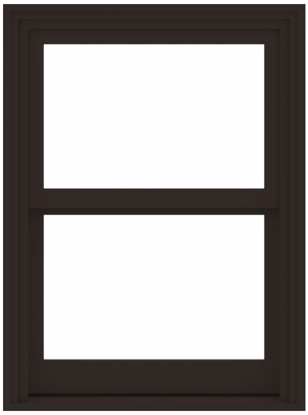 a series double hung andersen window exterior in dark bronze