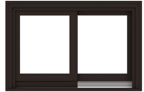 andersen e series gliding window with dark bronze trim