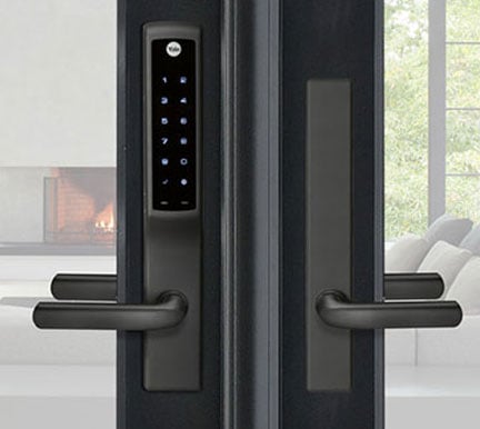 entry door hardware using yale assure lock