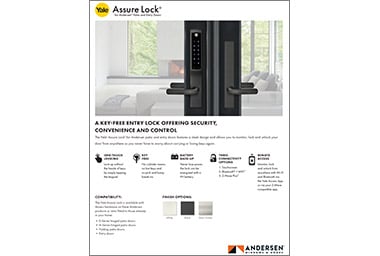 Yale assure lock informational sheet