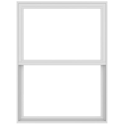 100 Series Single-hung window white exterior product shot