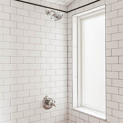 Yellow Brick Home Bathroom Shower