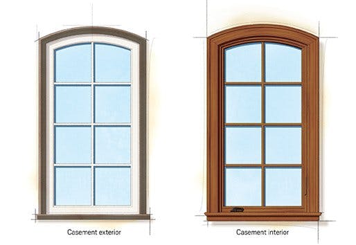 French Eclectic style windows