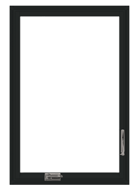 400 series casement window in black