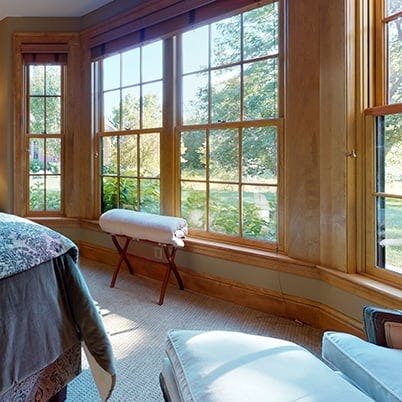 Andersen Windows Project Iverson Home Bedroom Featuring Wood A-Series Double-Hung Windows