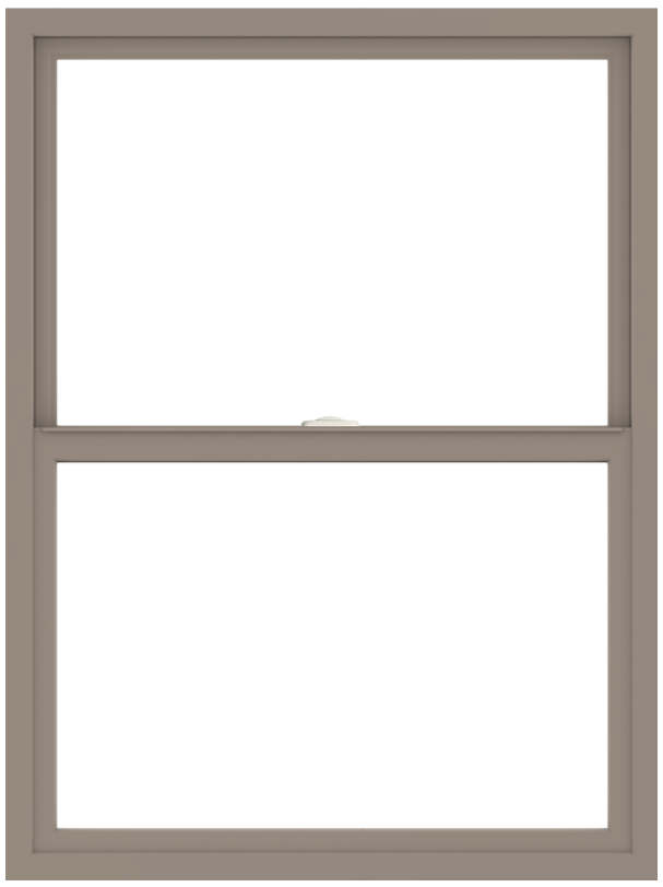 andersen 100 series single-hung window with sandtone trim