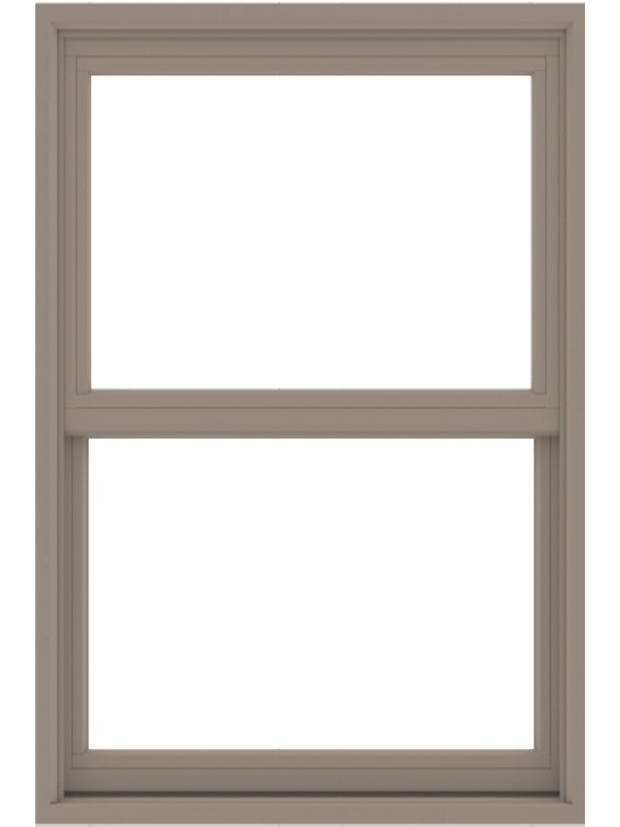 andersen exterior sandstone double hung window