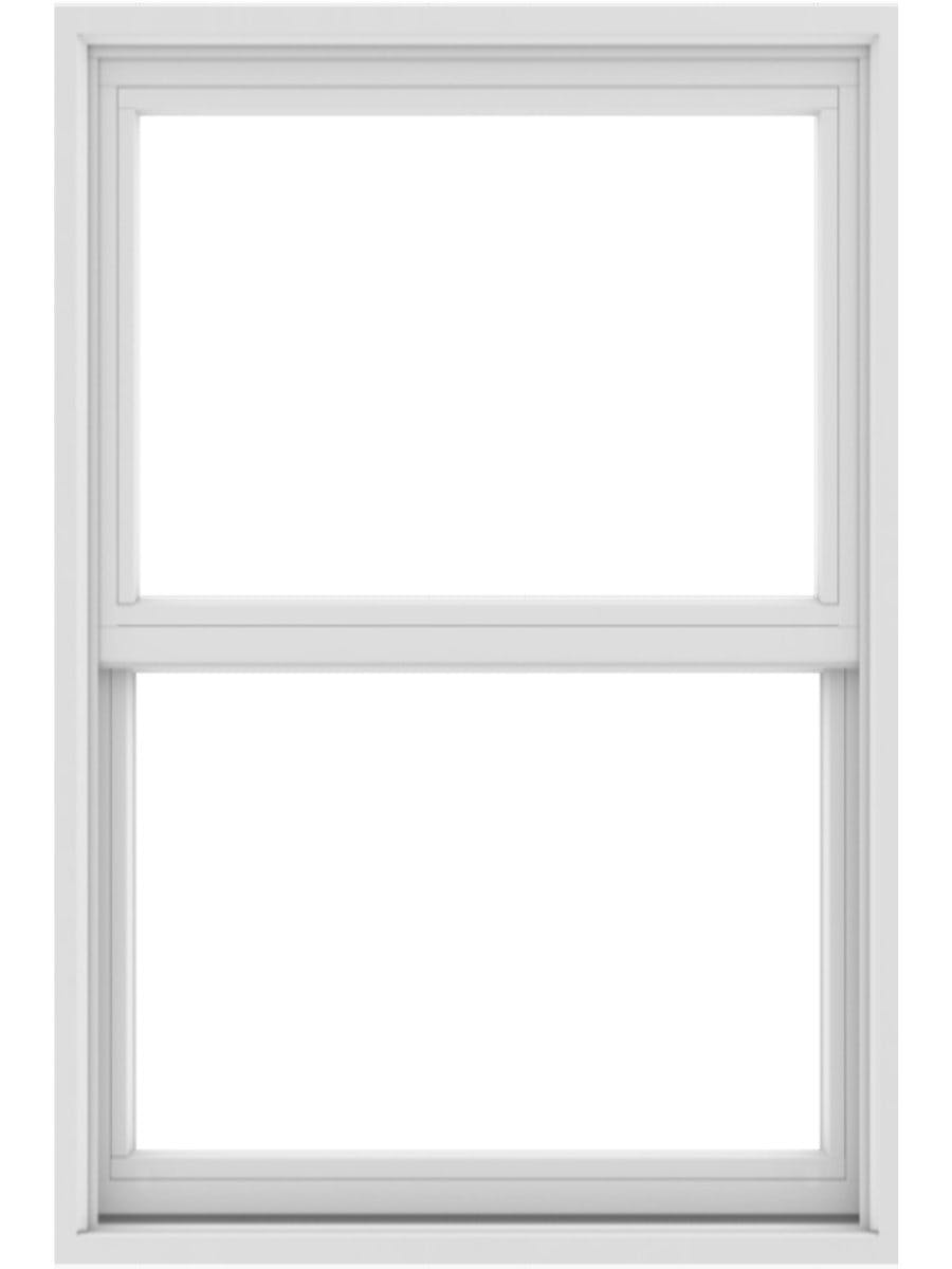 andersen exterior white double hung window