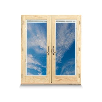 illustration of the andersen hindged patio door showing screen protection