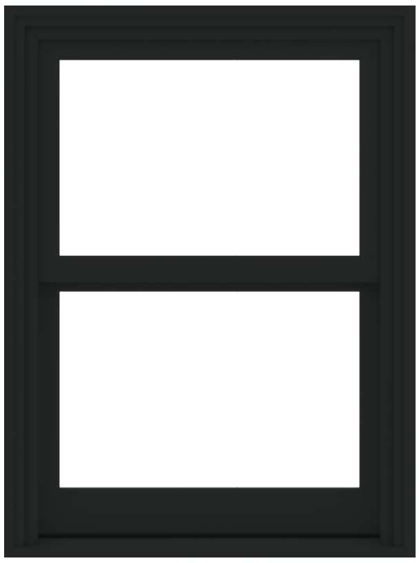 a series double hung andersen window in black