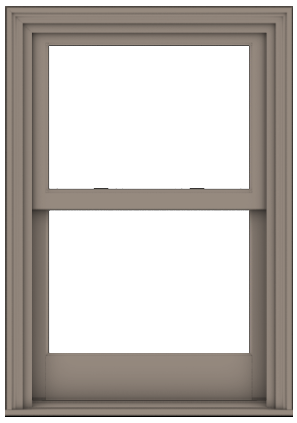 andersen e series double-hung window with sandtone trim