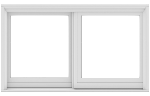 white exterior andersen gliding window
