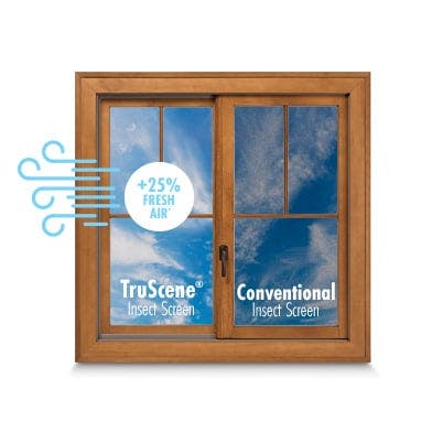 Andersen gliding window with a TruScene® insect screen.
