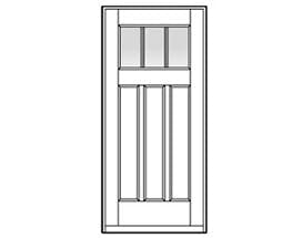 Andersen Entry Door Style 404 with grilles